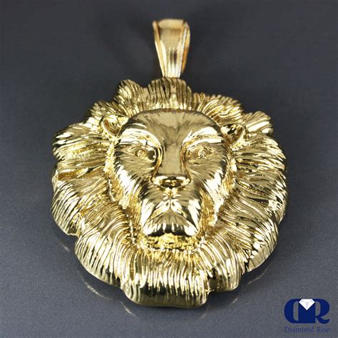 versace gold lion chain|14k Gold Versace pendant.